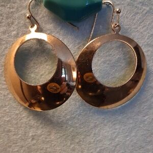 VINTAGE GOLD CIRCLE EARRINGS